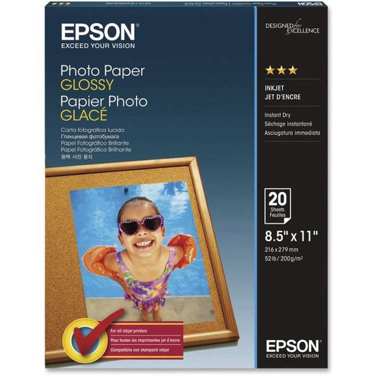 S041141 Epson Glossy Photo Paper 8.5 x 11