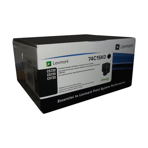 74C1SK0 Lexmark CS720 CS725 CX725 Black Standard
