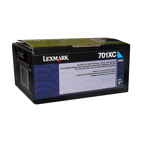 70C1XC0 Lexmark 701XC Cyan Extra High Yield Return Progam T