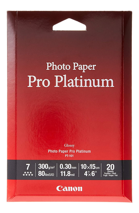 2768B013 Canon PT-101 4x6 Photo Paper Pro Platinum - Premium Professional Quality