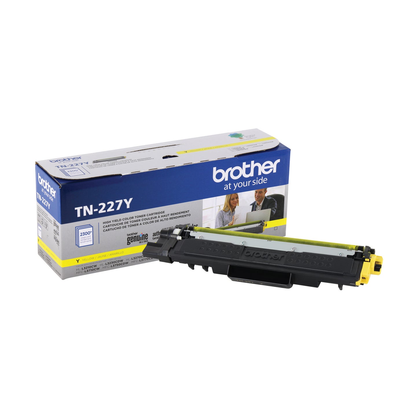 TN227Y Brother High-Yield Yellow Original Toner Cartridge