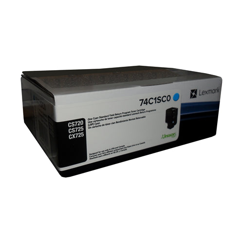 74C1SC0 Lexmark CS720 CS725 CX725 Cyan Standard