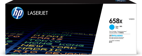 W2001X HP 658X Cartouche de toner cyan produit originale