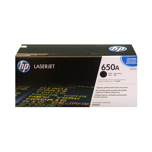 CE270A HP #650A Black Orginal Print Cartridge
