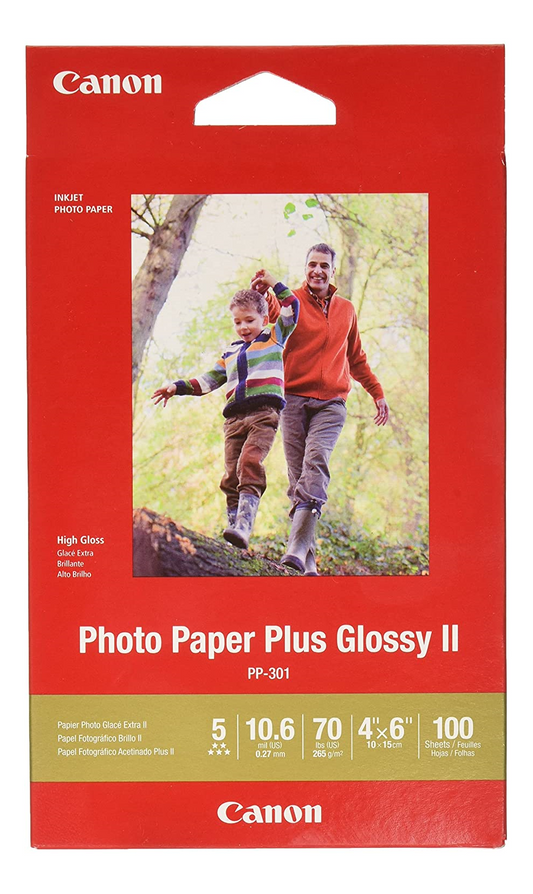 1432C006 Canon PP-301 4x6 Photo Paper Plus Glossy - Professional Quality (100 Sheets)