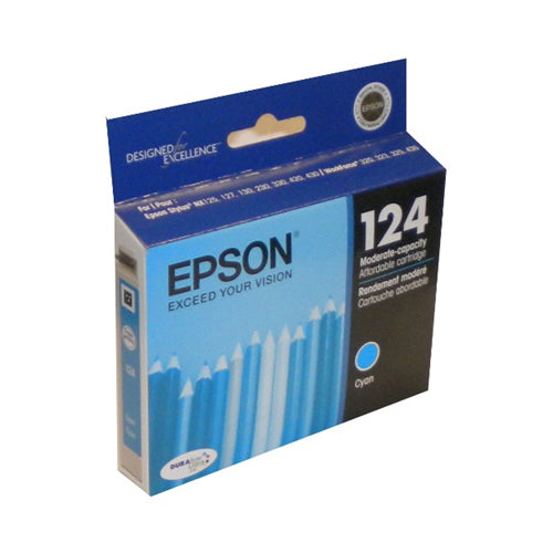 T124220S Epson 124  Cyan Original Ink Cartridge
