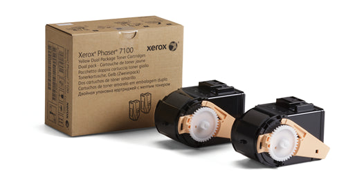 106R02604 Xerox Yellow Dual Pack Original Toner Cartridge