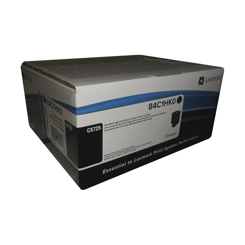 84C1HK0 Lexmark CX725 Black High Yield Return Progam Toner