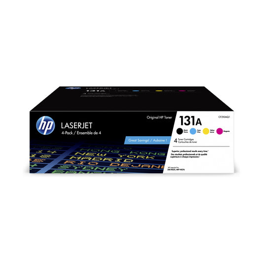 CF210AQ1 HP 131A cartouche de toner authentique ensemble de noir et 3 couleurs