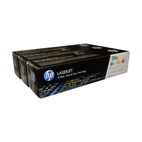 CF341A HP #126A Tripack Color Original Toner Cartridge