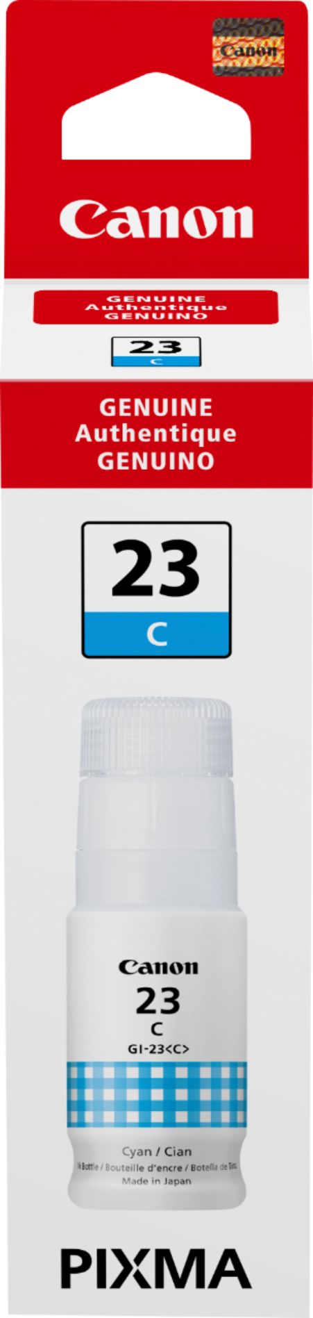 Bouteille d'encre cyan Canon GI-23 (4670C001) - Compatible uniquement avec la cartouche G620