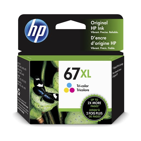 3YM58AN HP 67XL Tri-Color Original Ink Cartridge