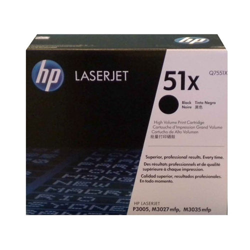 Q7551X HP #51X Black High Yield Original Toner Cartridge
