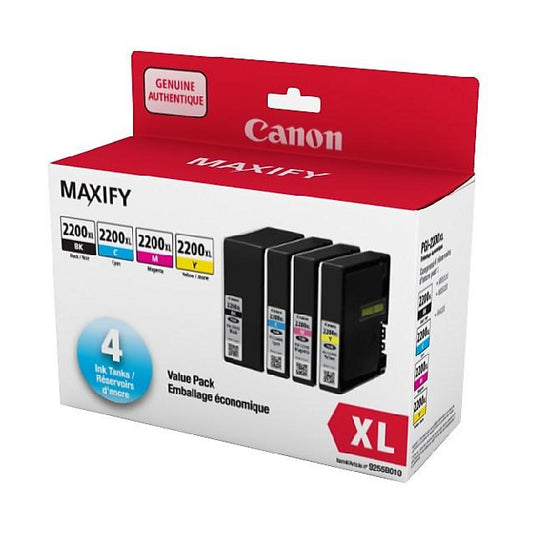 9255B010 Canon PGI-2200XL BK CMY Original Ink Cartridge