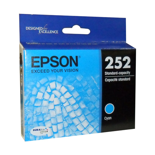 T252220S Epson 252 Durabrite Ultra Cyan Original Ink Cartridge