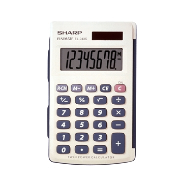 Calculatrice à main à 8 chiffres SHARP EL243SB