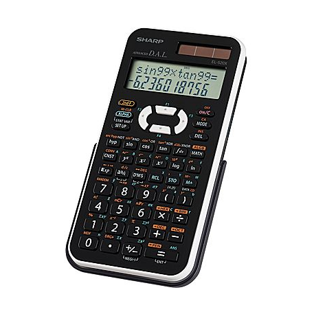 SHARP EL520XTBBK Calculatrice scientifique 419 fonctions, 10X2 lignes