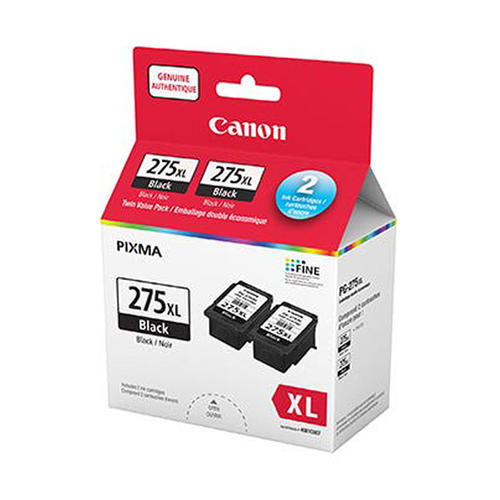 4981C007 Canon PG-275XL Black Original Ink Cartridge Twin Pack - High Yield Genuine Canon