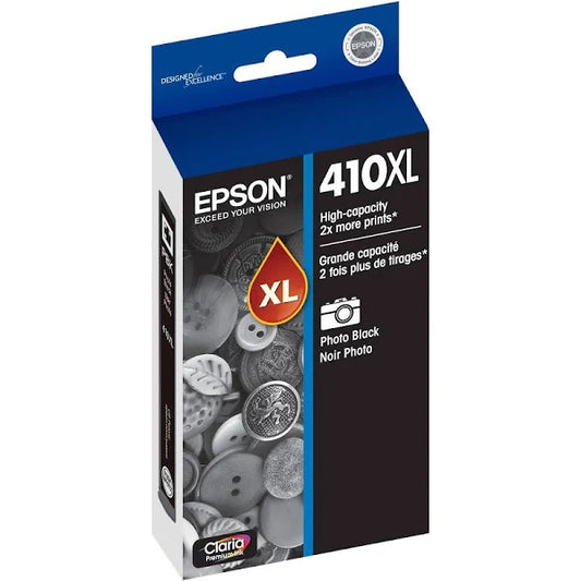T410XL120 Epson 410XL Claria Premiun High Capacity Photo Black Original Ink Cartridge