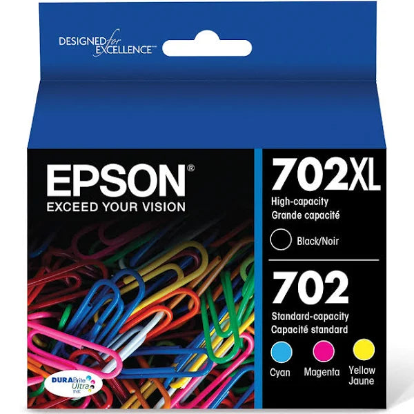 T702XL-BCS Epson T702 HC  Black and Color Original Ink Cartridge