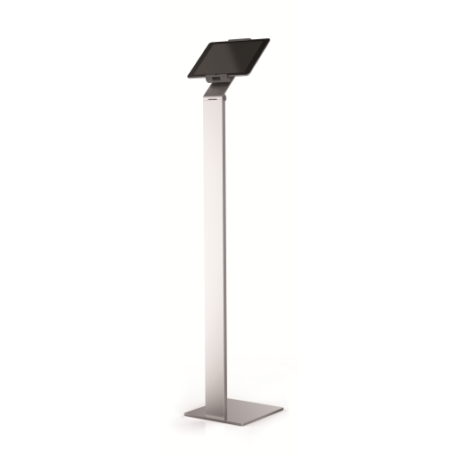 893223 DURABLE Tablet Floor Stand 47.5 Inches Tall (for Tablets 7-13 Inches, 360 Degree Rotation with Anti-Theft Device) Silver/Charcoal (893223)