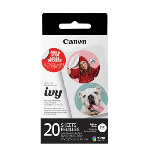 4967C001 Canon ZINK Pre Cut Circle Sticker Pack