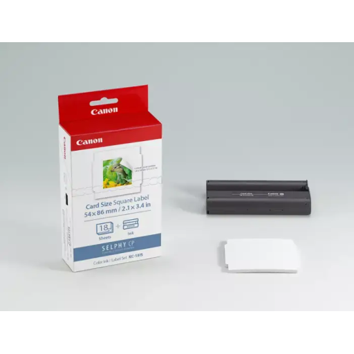 7429B001 Canon Colour Ink & Paper Set KC-18IS (Card Size) Square Label