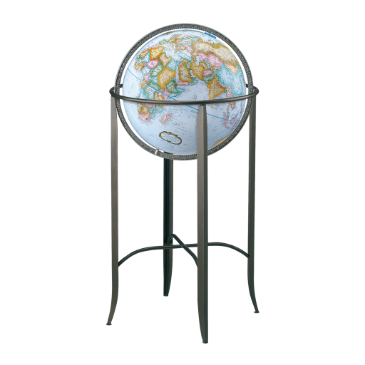 26851 Trafalgar 16"/40.5 Cm Diameter Blue Ocean Floor Globe (French)
