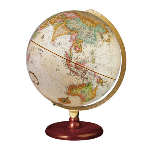 31551 Piedmont 12"/30Cm Diameter Antique Ocean Desk Globe (English)