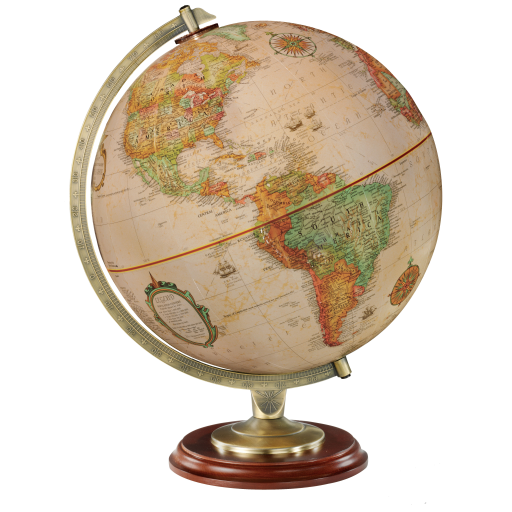 31253 Replogle Kingston Globe 12"/30Cm Diameter Antique Ocean Desk Globe (French)