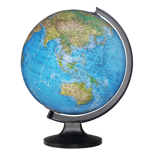 85164 Copenhagen 12"/30Cm Diameter Blue Ocean Illuminated Desk Globe (English)