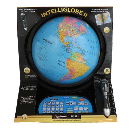 39871 Replogle Intelliglobe 12"/30Cm Diameter Interactive Blue Ocean Desk Globe (English) - With Retail Package