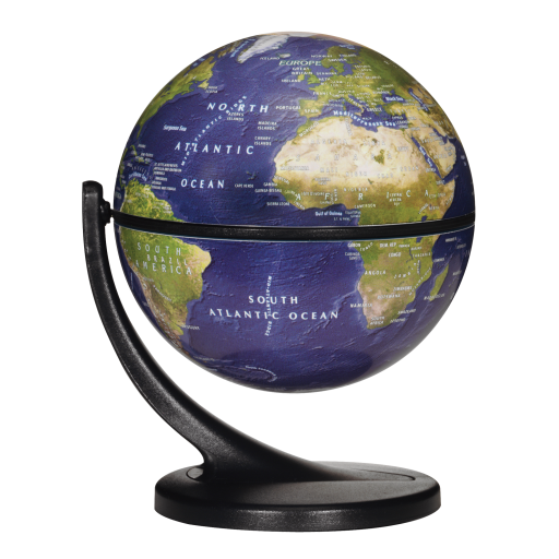 42813 Replogle Satellite Wonderglobe 4.3"/10.9Cm Diameter Blue Ocean Desk Globe (English)