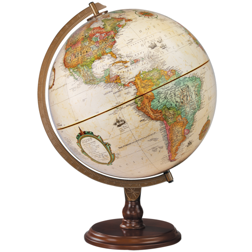 31572 Lenox 12"/30Cm Diameter Antique Ocean Desk Globe (French)