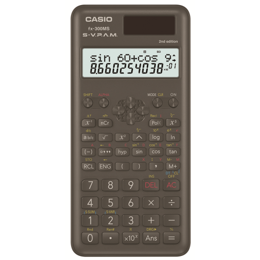 Calculatrice Casio FX300MSPLUS2 2 lignes scientifique 240 fonctions