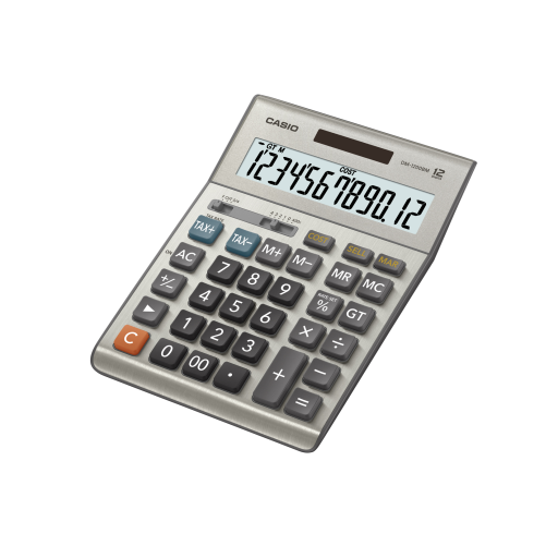 Calculatrice de bureau 12 chiffres grand format Casio DM-1200BM