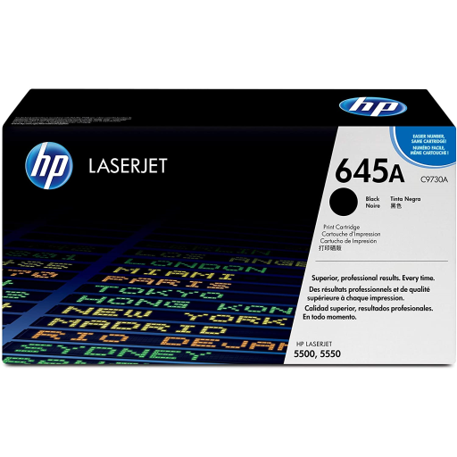CARTOUCHE DE TONER NOIR HP #645A POUR LASERJET COULEUR 55