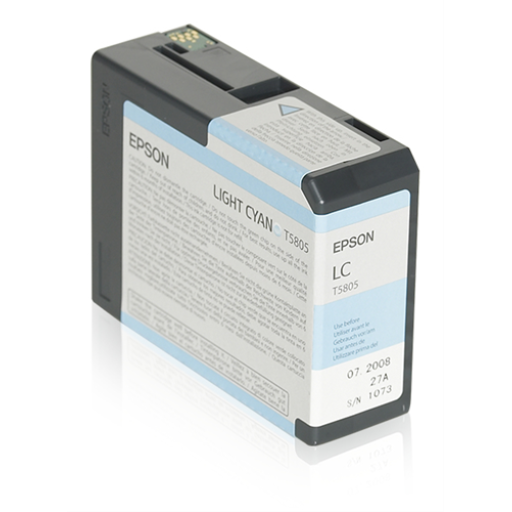 T580500 EPSON ULTRACHROME CYAN CLAIR 80ML, STYLET PRO 3800