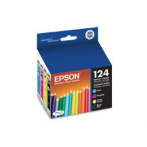 T124120BCS Epson 124 Combo Black and Color Original Ink Cartridge