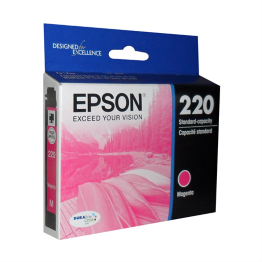 T220320S Epson 220 Durabrite Ultra  Magenta Original Ink Cartridge