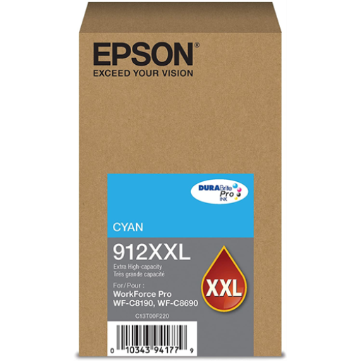 T912XXL220 Epson cartouche d'encre cyan produit authentique