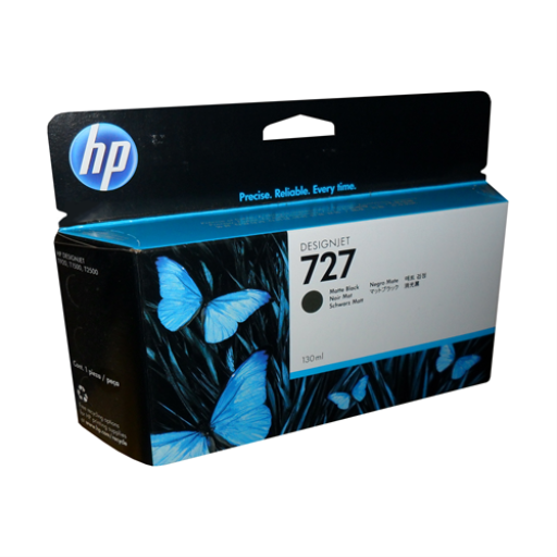 Cartouche d'encre HP DesignJet B3P22A 727 130 ml noir mat