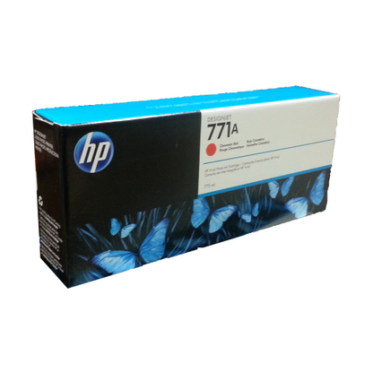 Cartouche d'encre HP DesignJet rouge chromatique B6Y16A 771A de 775 ml