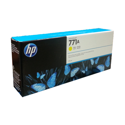Cartouche d'encre jaune HP DesignJet B6Y18A 771A de 775 ml