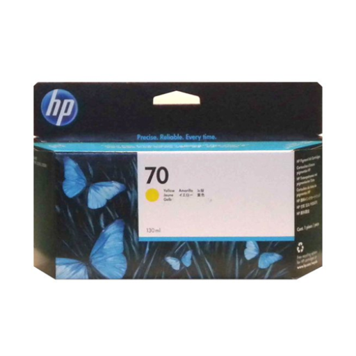 Cartouche d'encre HP C9454A - HP 70 Jaune 130 ml