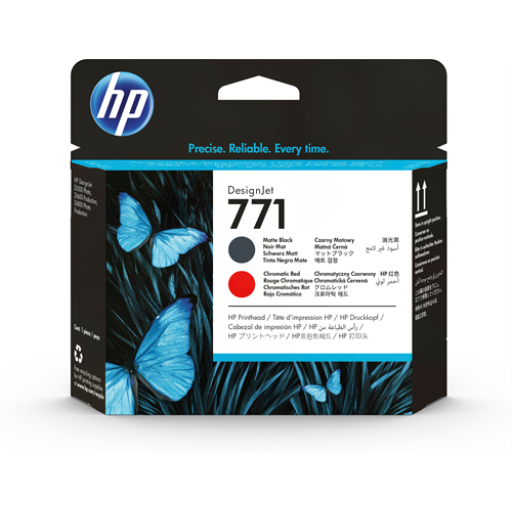 HP CE017A - 771 Matte Black/Chromatic Red Printhead