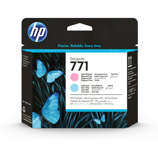 HP CE019A - 771 Light Magenta/Light Cyan Printhead