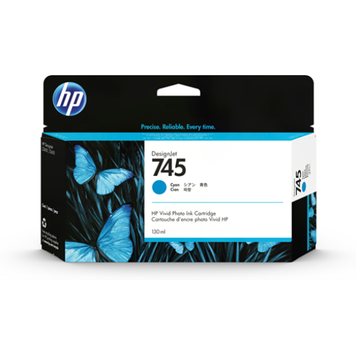 HP F9J97A 130ml Cyan Ink Cartridge for DesignJet Z2600 Z5600