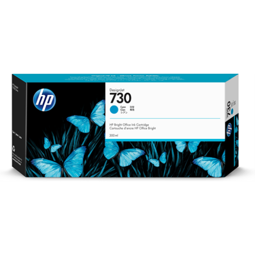 HP P2V68A 730 300-ml Cyan Ink Cartridge