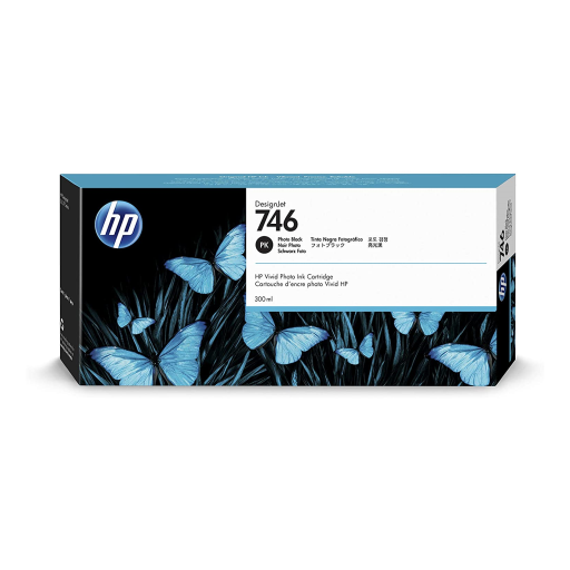 Cartouche d'encre noire photo HP P2V82A 746 de 300 ml